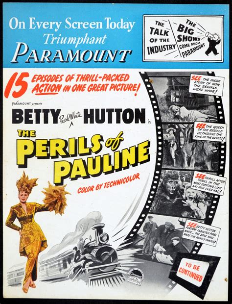 Perils Of Pauline Rare Film Posters