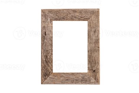 Brown Wooden Frame Mockup Isolated On A Transparent Background 22742799 Png