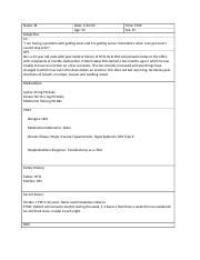 Week Soap Note Docx Name Jb Date Age Time Sex M Subjective Cc I Am