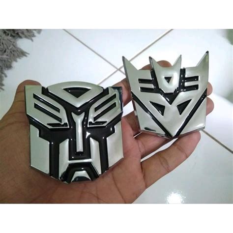 Jual Emblem Transformers Autobots Decepticon Chrom Emblem Lambang