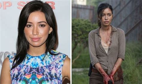 The Walking Dead Rosita Star Christian Serratos On Trying Not To