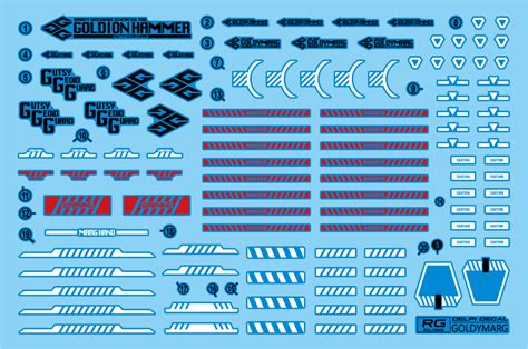 Delpi Decal Rg Goldymarg Holo Newtype