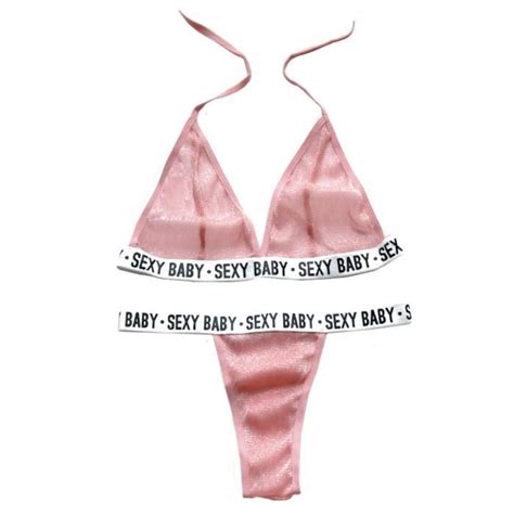 Mode femmes grande taille soutien gorge Sexy sous vêtements G String lettre ensemble Lingerie