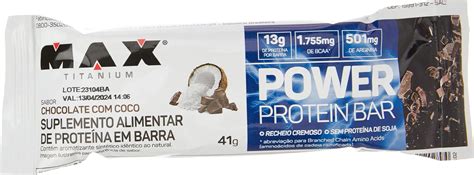 Max Titanium Power Protein Bar 41G Amazon Br