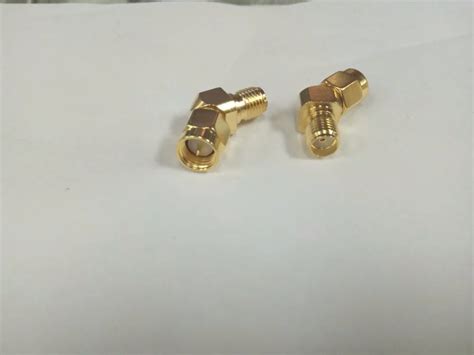 Купить 50 шт. СМА или SMA штекер гнездо 45 градусов разъем для ФПВ шлем ...