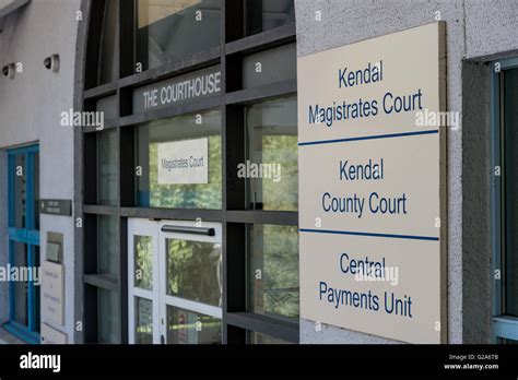 The Exterior Of Kendal Magistrates Court Stock Photo Alamy