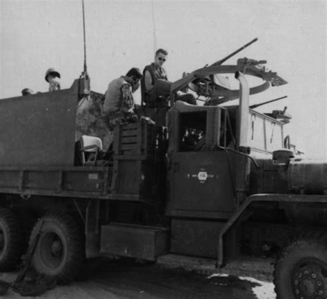 M54 5 Ton Truck Fitted With Improvised Armor And 50 Cal Machine Guns