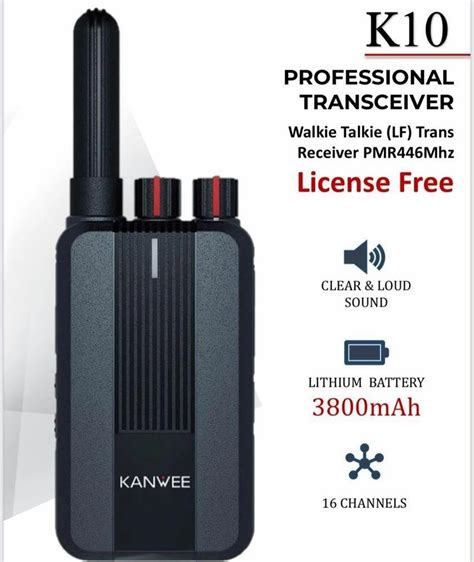 Kanwee K Km License Free Walkie Talkie At Rs Piece Walky