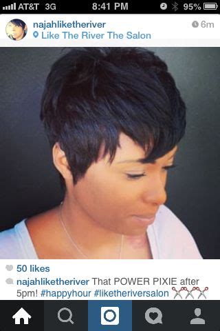 Like The River Salon Atlanta GA Stylist Najah Short Sassy Hair