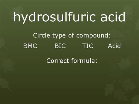 Nomenclature Review Determine The Type Of Compound Bmc