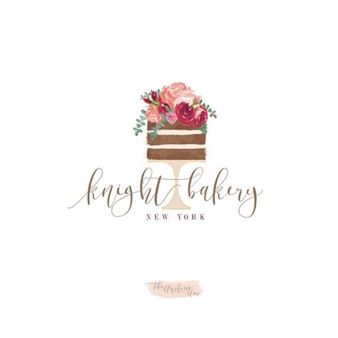 Naked Cake Logo Premade Logo Graphic Design Business Logo Etsy Logo