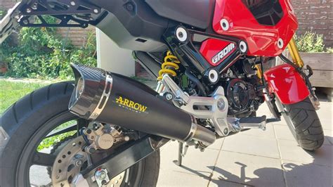 Honda Grom Msx With Arrow X Kone Exhaust Youtube