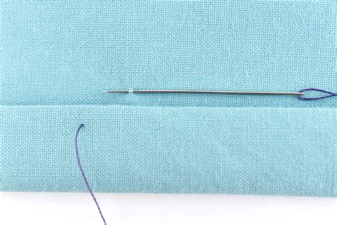 hand sew  catch stitch