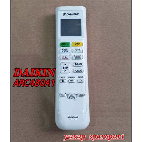 Jual Remote AC Daikin Type ARC480A1 Remot AC Daikin Shopee Indonesia