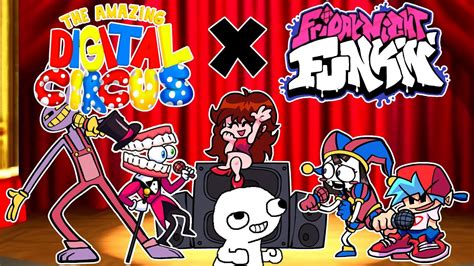 amazing digital circus en fnf  encanto  amazing digital funk
