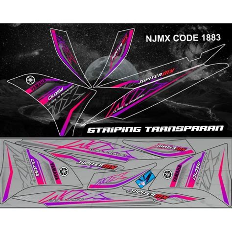 Jual Striping Transparan Jupiter Mx New Njmx Shopee Indonesia