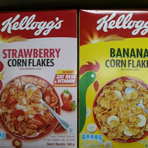 Jual Kelloggs Cereal Corn Flakes Strawberry Box Gr Banana Box