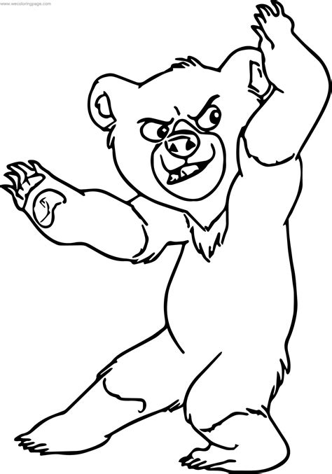 Disney Brother Bear Fight Coloring Pages Wecoloringpage