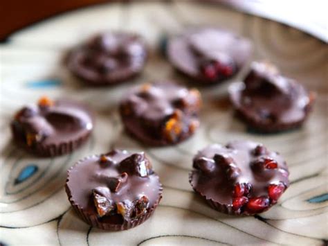 Dark Chocolate Fruit Candies with Pomegranates, Figs & Dates