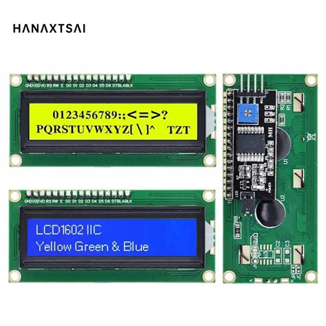 โมดูลหน้าจอ Lcd1602 1602 16x2 Pcf8574t Pcf8574 Iic I2c อินเตอร์เฟซ 5v