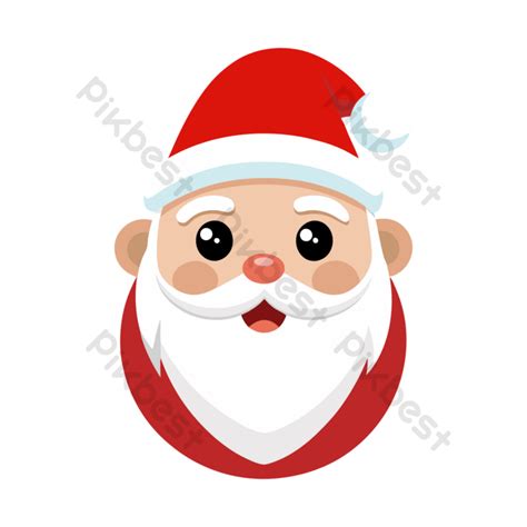 Gambar Santa Claus Emoji Elemen Grafis Eps Unduhan Gratis Pikbest
