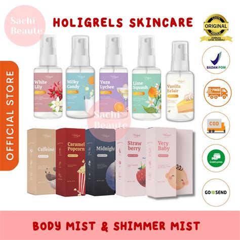 Jual Holigrel Body Mist And Shimmer Mist Parfume Body Mist Vanila