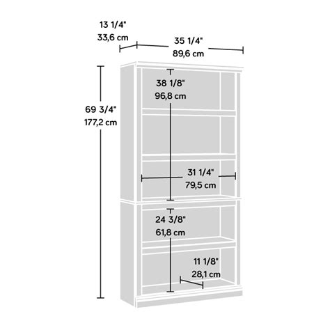 Sauder Select Shelf Bookcase Mystic Oak Sauder