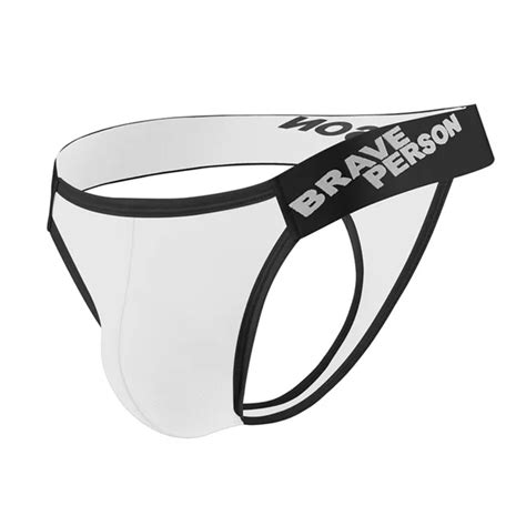 Brave Person Gay Swim Thong Men Swimwear Briefs Tanga String Homme Sexy Hot Porno Bikini Bathing