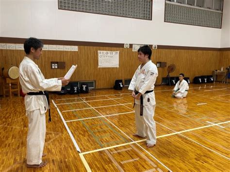 初段（黒帯）の免状をお渡ししました