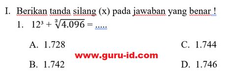 Soal Pangkat Kelas Sd Dan Jawabannya Ilmu Pelajaran