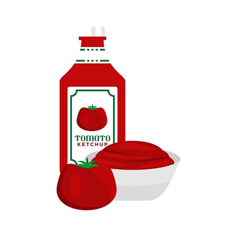 Red Tomato Sauce In A Bottle 12119762 Vector Art At Vecteezy