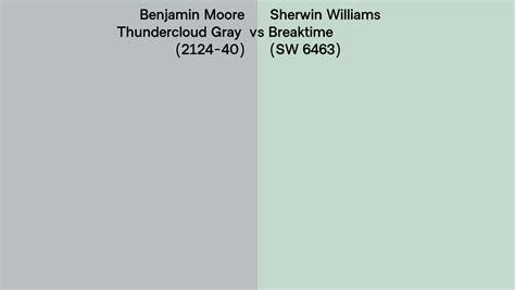 Benjamin Moore Thundercloud Gray 2124 40 Vs Sherwin Williams