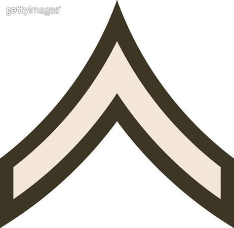 Shoulder Pad Military Enlisted Rank Insignia Of The Usa Army Private 이미지 1998455796 게티이미지뱅크