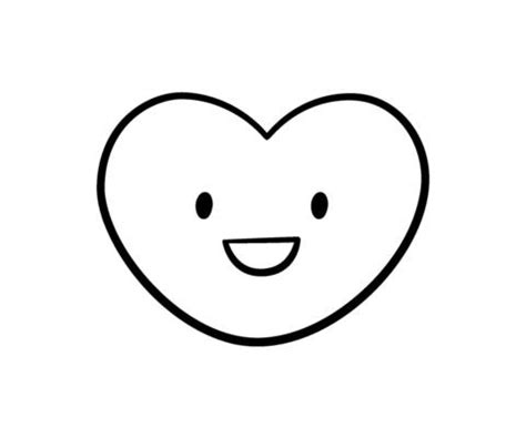 emoticon heart shape vector art icons  graphics