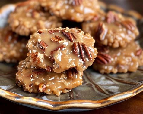 No Bake Coconut Pecan Praline Cookies Youcancook