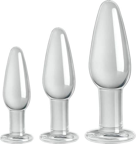 Set De Plug Anal En Verre X Plug Anus En Cristal Clair Sextoy Anal