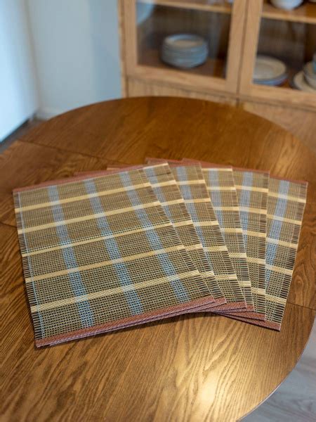 Салфетки на стол для сервировки, 6 штук, бамбуковая салфетка под ...