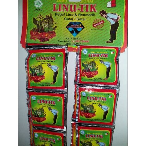 Jual Linutik Kapsul Original Pegel Linu Reumatik Gatal Gatal Isi 20