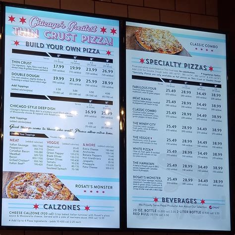 Rosati's Pizza - Chicago Loop menu in Chicago, Illinois, USA