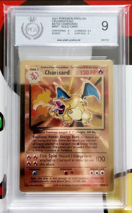 The Pok Mon Company Carta Coleccionable Charizard Gold Catawiki