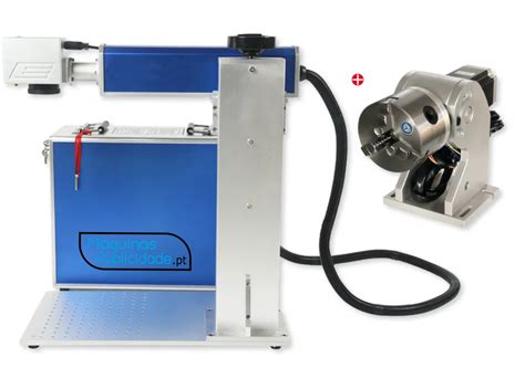 Laser De Fibra W Grava O Em Metais Eixo Rotativo