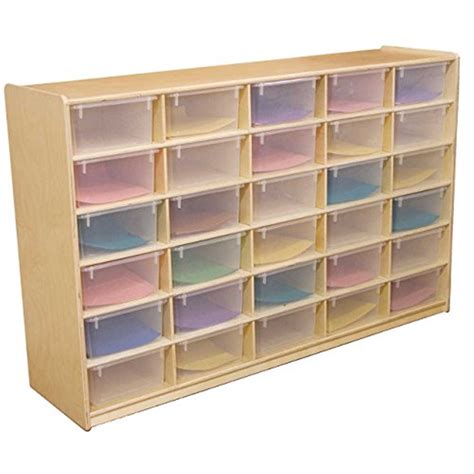 Wood Designs 30 5 In Letter Tray Storage Unit With Translucent Trays 5