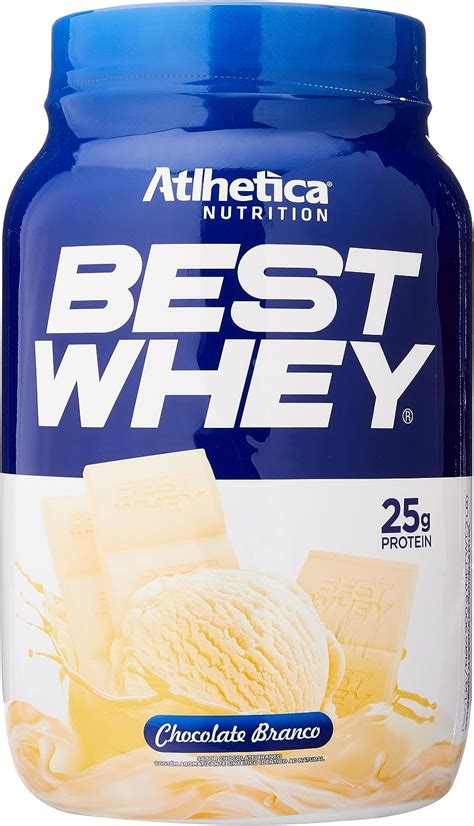 Best Whey 900g Sabor Chocolate Branco Atlhetica Nutrition Amazon