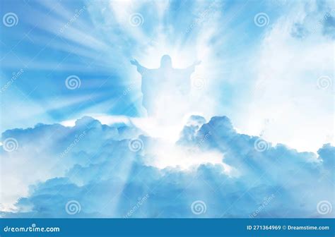 Jesus Christ In The Clouds