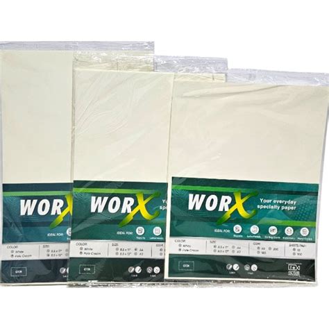 Worx Vellum Specialty Paper Gsm Sheets Shopee Philippines