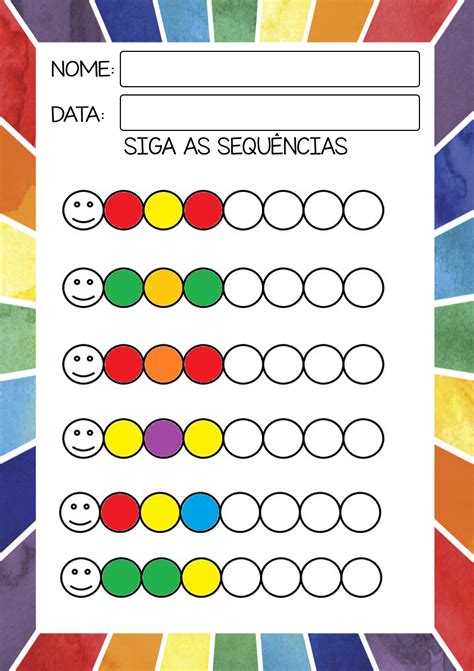 Atividades Com Cores Para Educação Infantil Para Imprimir