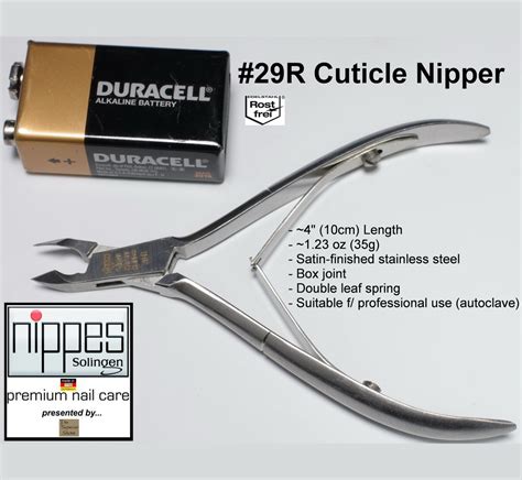 Nippes 29R 4 Cuticle Nipper INOX Rostfrei Stainless Steel Made In