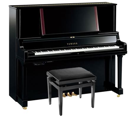 Yamaha Yus Ta Transacoustic Upright Piano Polished Ebony