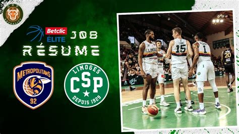 Boulogne Levallois vs Limoges CSP Résumé J08 BETCLICELITE YouTube