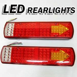 Led Rear Tail Lights Truck Fits Scania Volvo Daf Man Iveco Mercedes 24v